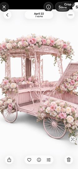 Flower cart for parties and decorations