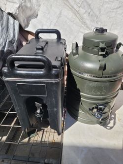 Cambro  military water dispenser