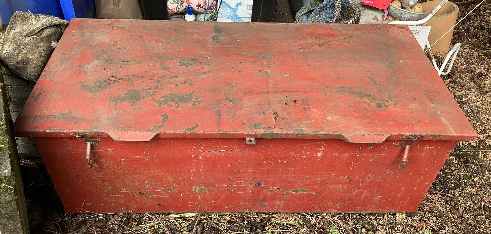 Vintage Steel Truck Toolbox