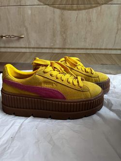 Lemon Fenty Puma By Rihanna Cleated Suede Creepers