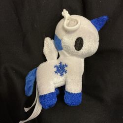 Tokidoki Unicorno 4” Frosty Snowflake Plush Keychain 