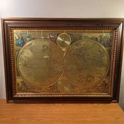 Vintage Double Hemisphere Globe Map