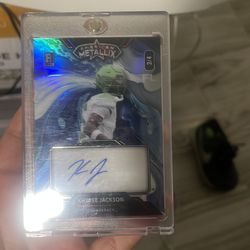 Signed football card