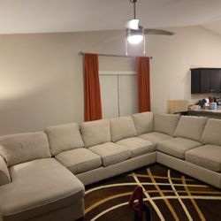 Sectional Sofa with tables