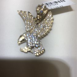 10 karat solid gold eagle pandan