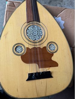 Arabic Oud Instrument – Wooden String Instrument – Used