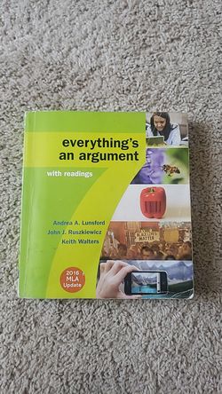 Everything's an argument text book