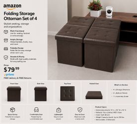Folding set ottoman storage (4)