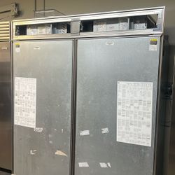 Sub Zero 72”Wide Built In Panel Ready Refrigerator/Freezer 
