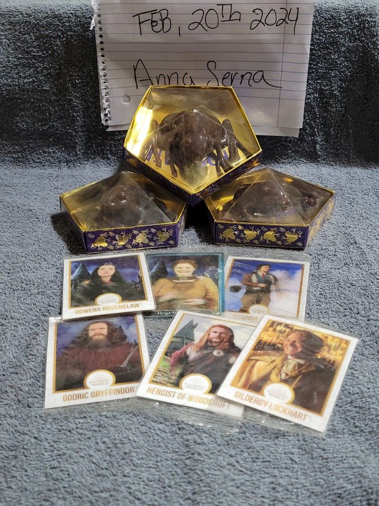 Harry Potter Realistic Chocolate Frog Toy With Choice Of Collectable Wizard Card