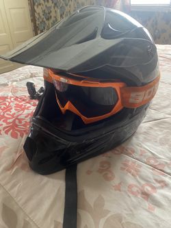 helmet with glasses