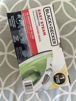 Black+Decker Easy Steam Compact Iron - New in Box