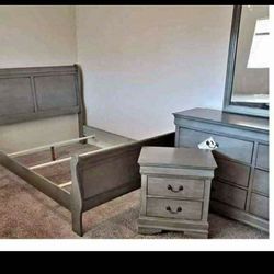 New Grey Queen 4pc Bedroom Set