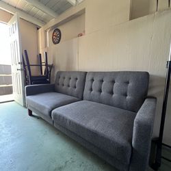 Convertible Sofa/Futon (Gray) 