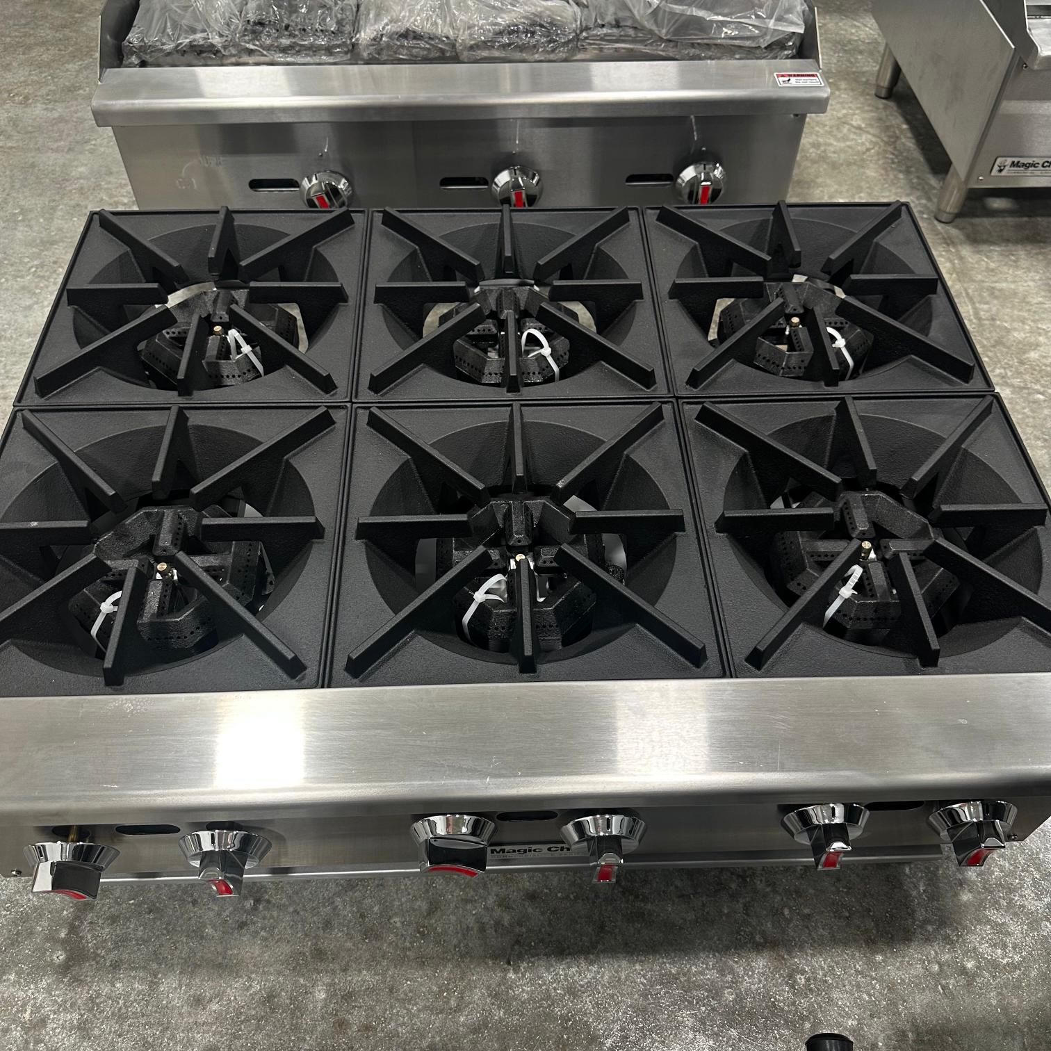 Commercial 6-burner Countertop.