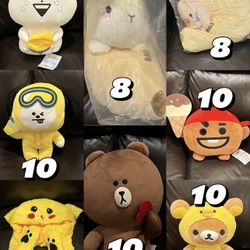 NEW Cute Plushies Sale – BT21 Rilakkuma Line Friends Kawaii Collection + More