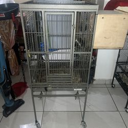 Bird Cage With Breeding Box