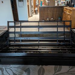 Futon Frame Black Good Condition 