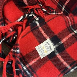 Vintage Wool Faribo Throw Blanket  