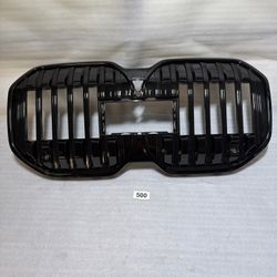 🌟2023-2025 BMW 7 SERIES I7 G70 FRONT GRILLE/PDC CAMERA HOLE GLOSS BLACK OEM