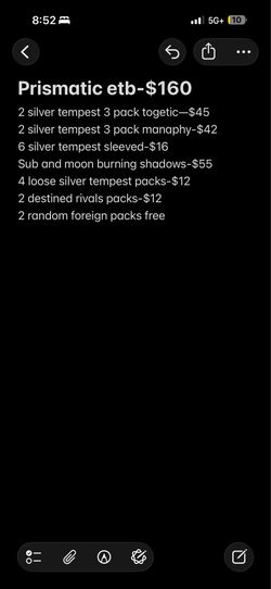 Sealed Pokemon packs etc