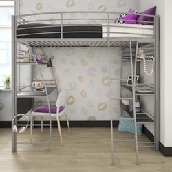 Girls Loft Bed With Shelf’s 