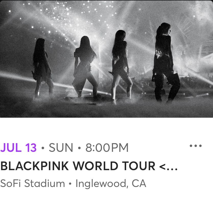 Blackpink Deadline Tickets (Day 2)