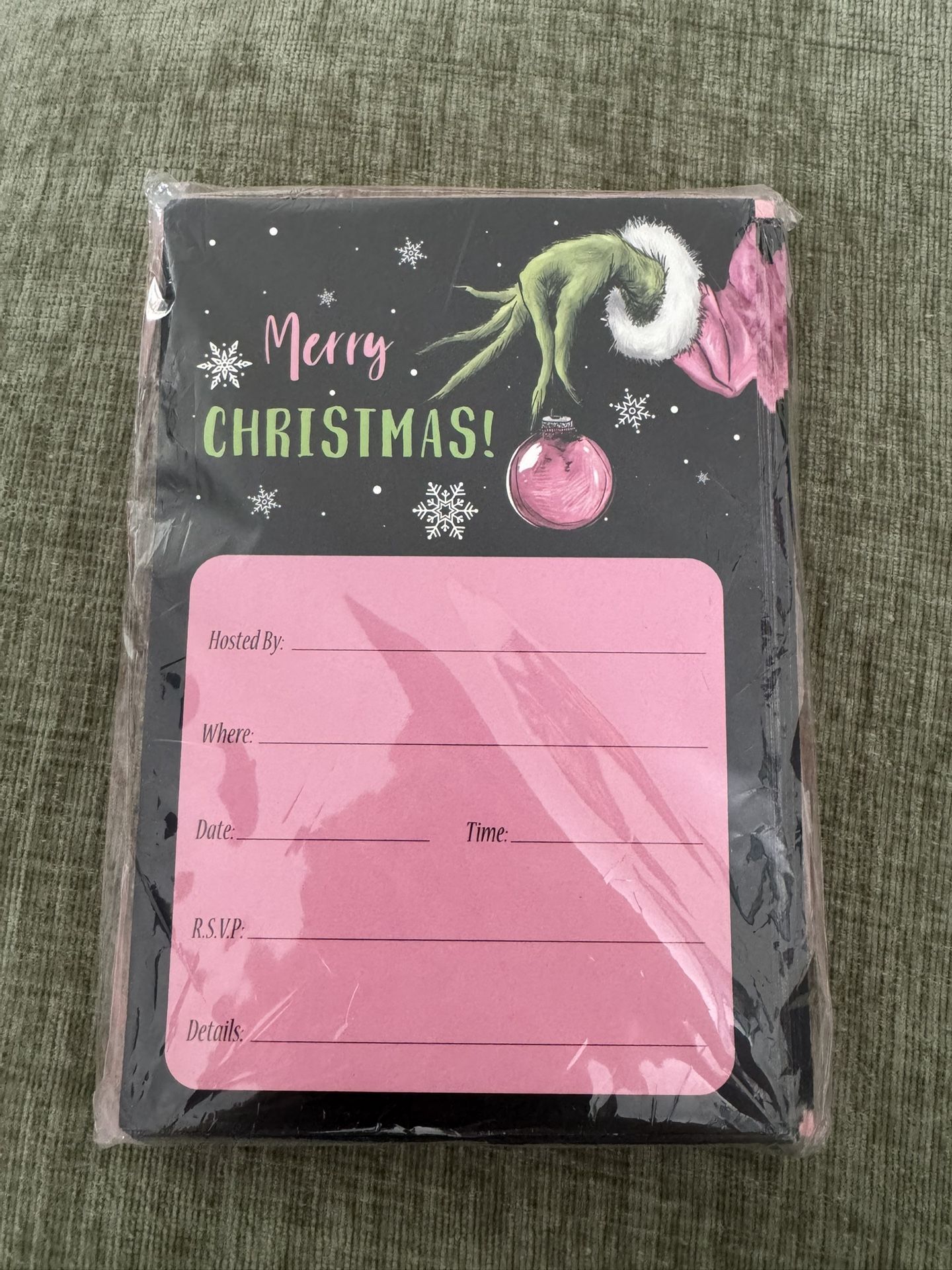 Merry Christmas Invitations With Envelopes