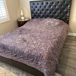 Queen Bed , Mattress And Frame