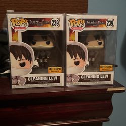 Funko Pop Cleaning Levi