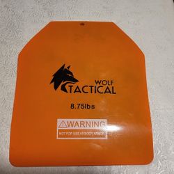 Wolf Tactical 8.75lb Weight Plate For Weighted Vest