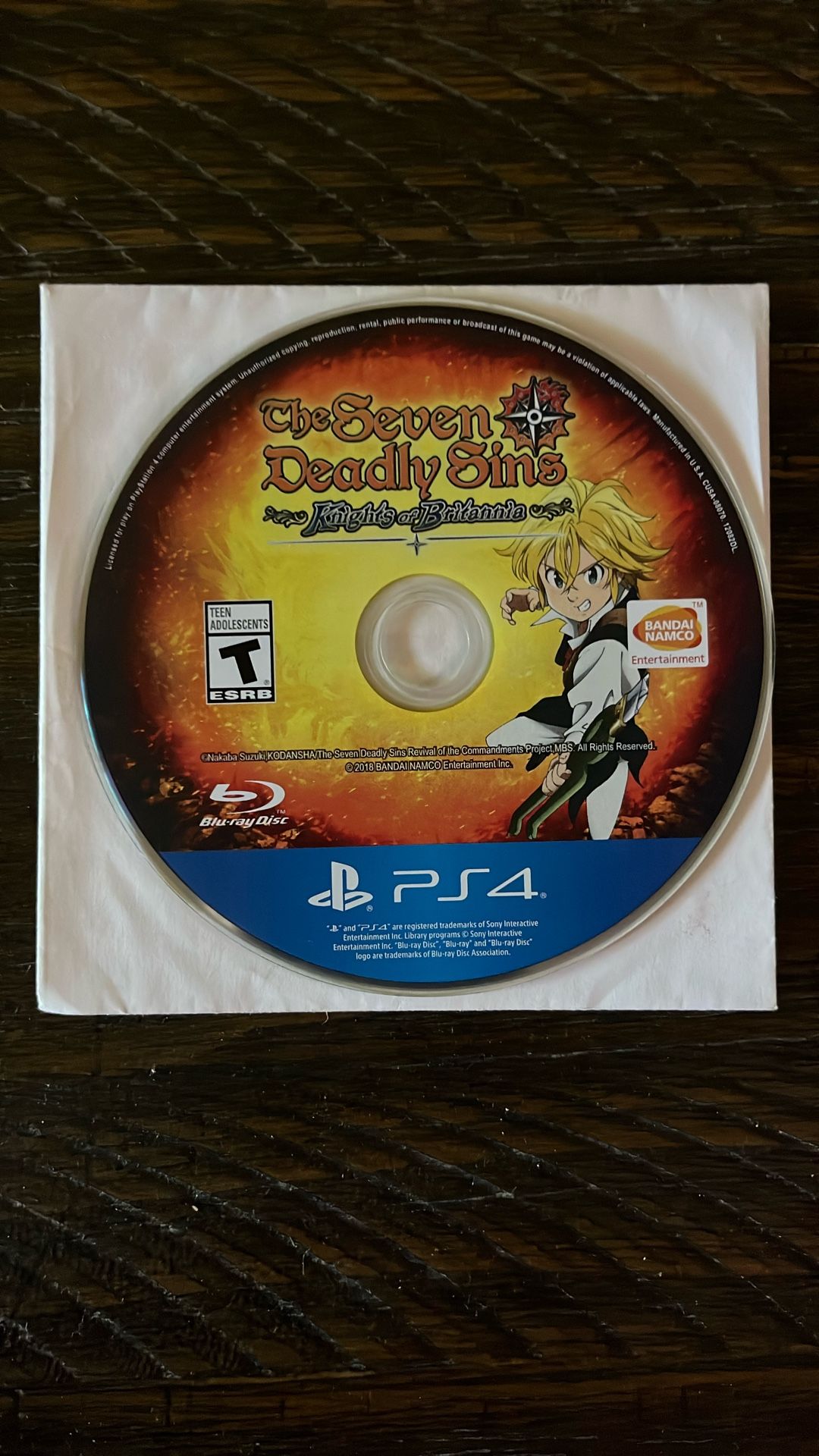 The Seven Deadly Sins PS4 Video Game
