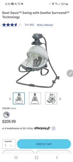 Graco Duet Oasis BABY SWING
