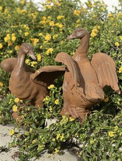 Duck Statues  Rustic Heavy Metal
