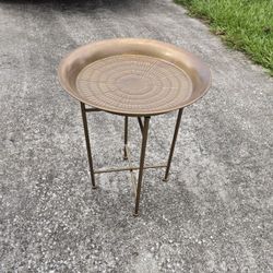 Vintage Gold Metal Table