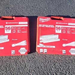 Milwaukee
3/8 in. Drive SAE/Metric Ratchet and Socket Mechanics Tool Set (56-Piece)