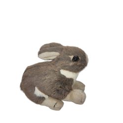 Vintage Realistic Bunny Rabbit Stuffed Animal 10" L Plush - Asian Pacific 