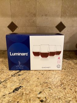 Luminarc Stemless 17oz Wine Glass Set.