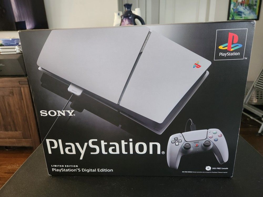 Brand New Unopened 30th Anniversary Limited Editon PS5 Slim Digital Console For Sale!!!!