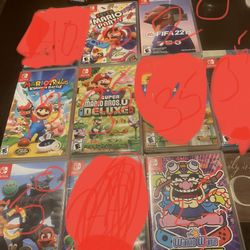 nintendo switch  games    and controllers