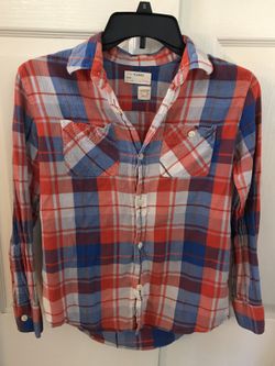 Crew cut flannel/plaid shirt