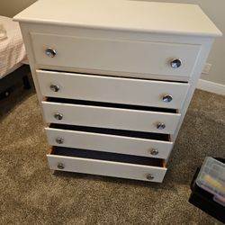 Vintage Solid Wood Chest Of Drawers