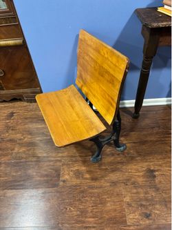 Antique student desk chair