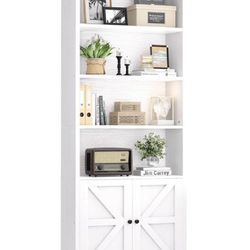 Bookshelves With Barn Doors