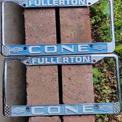 Cone Chevy License Plate Frames