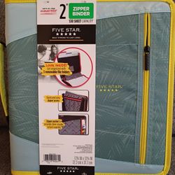 Five Star 3 Ring Zipper Binder 