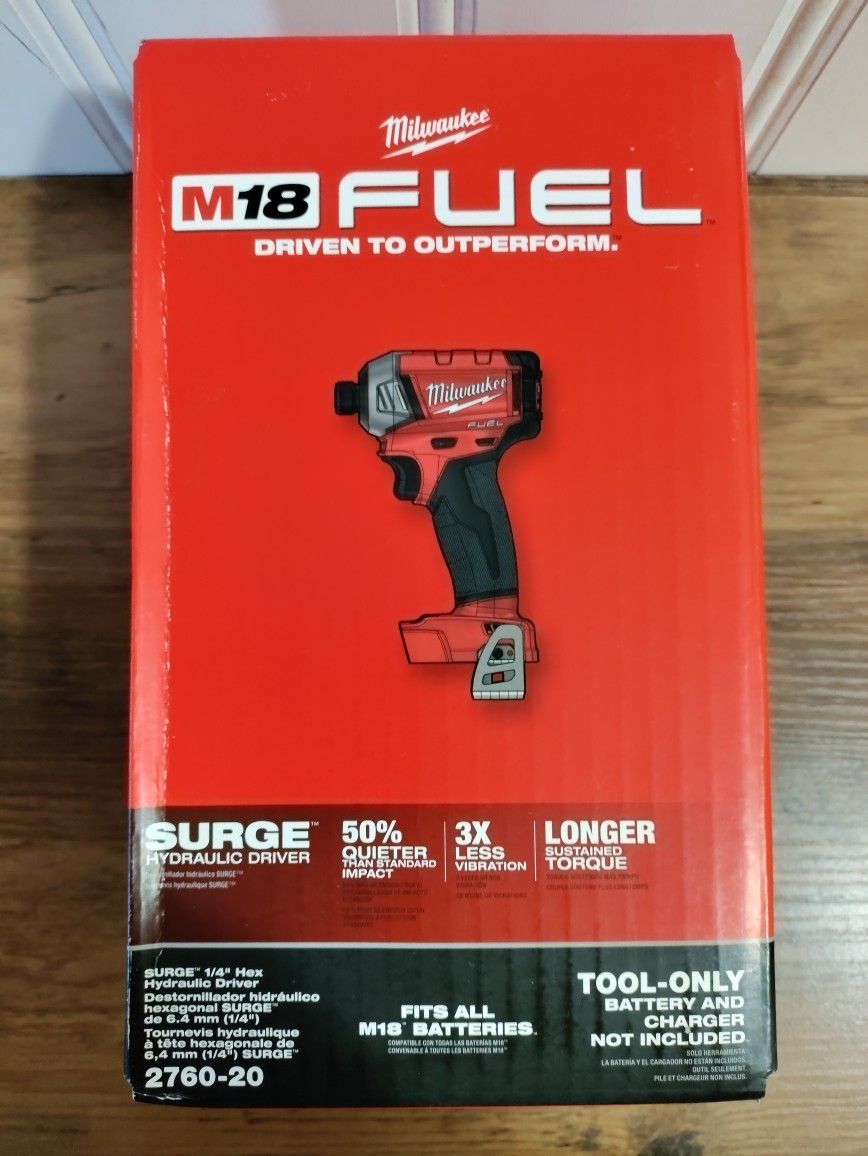 M18 Milwaukee FUEL SURGE 18V Lithium-Ion Brushless Cordless 1/4 in. Hex Impact Driver (Tool-Only)