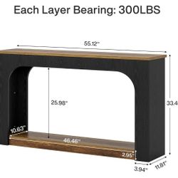 Console table with LED LIGHTS. NEW 