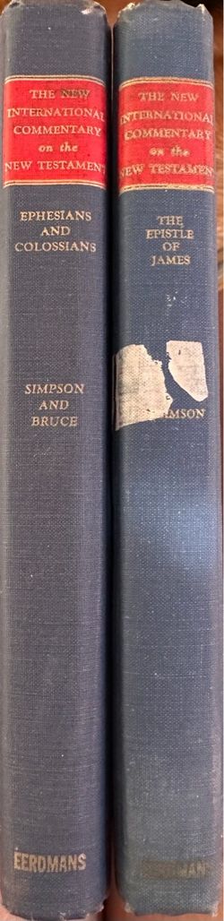 Vintage Eerdmans New International Commentary Hardcover Books - 2 Vols