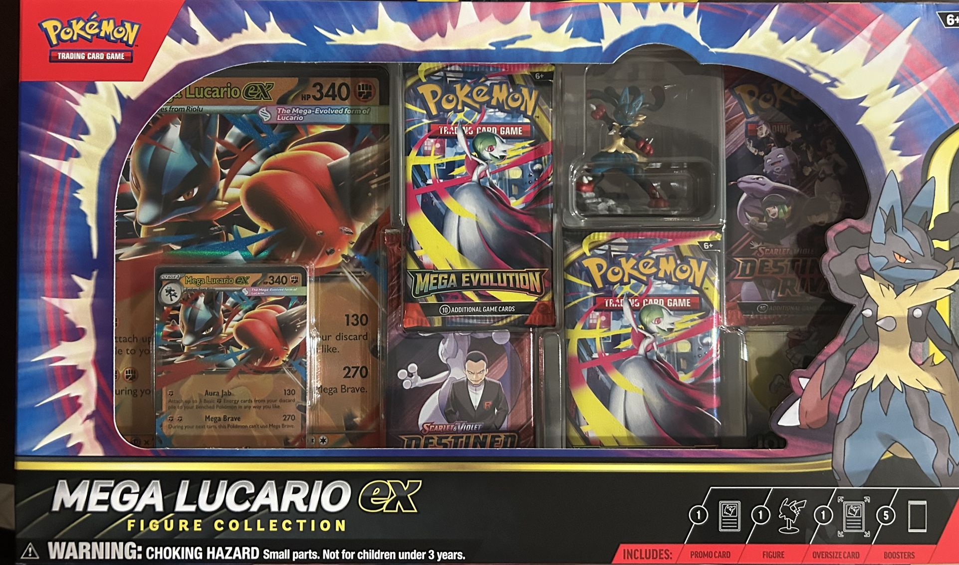 Pokemon Trading Card Game: Mega Lucario ex Figure Collection